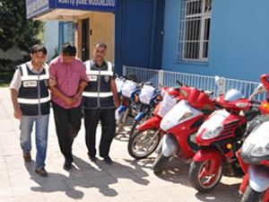 Konyada motosiklet hırsızlığı iddiası