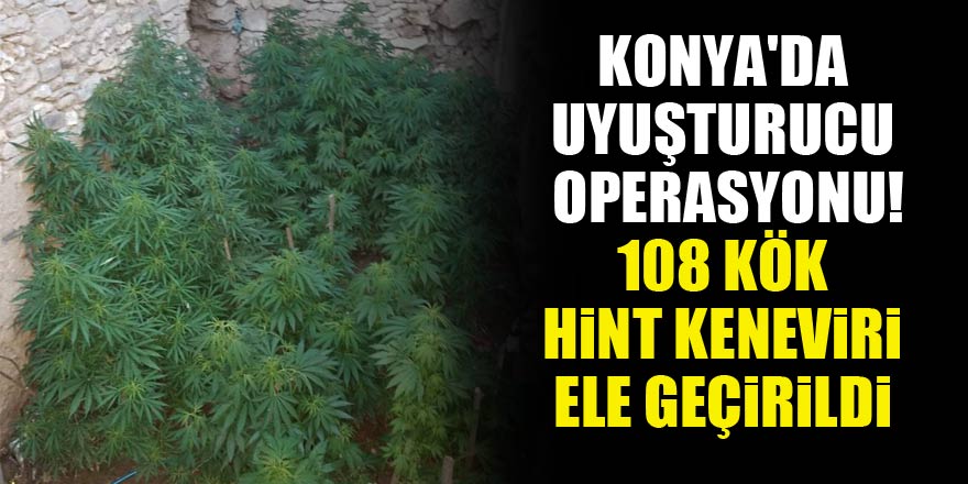 Konyada uyuşturucu operasyonu