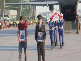 Şehidin cenazesi Konyaya getirildi