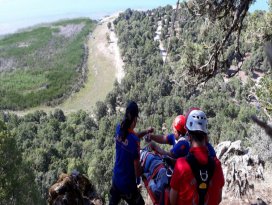 Beyşehirde doğada arama kurtarma tatbikatı