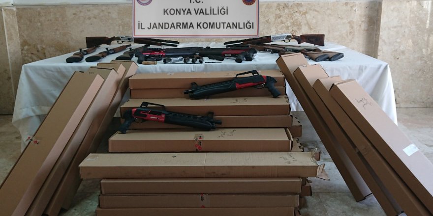 Konyada kaçak silah operasyonu