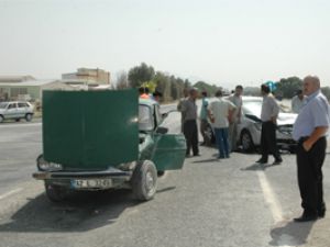 Karapınarda kaza:2 yaralı