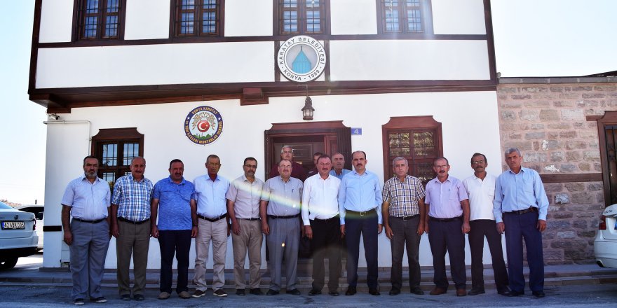 Başkan Altay Karatay Muhtarlar Derneğini Ziyaret Etti