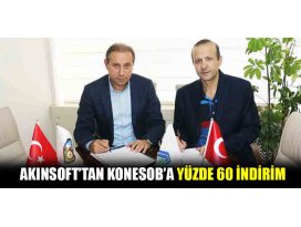 AKINSOFT’tan KONESOB’a yüzde 60 indirim