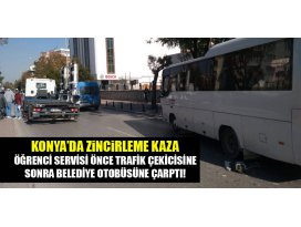 Konyada zincirleme kaza! Facia ucuz atlatıldı