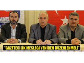 “Gazetecilik mesleği yeniden düzenlenmeli”