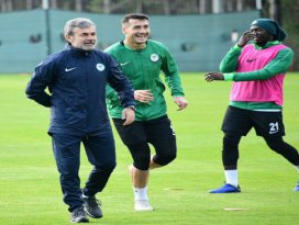 Konyaspor idmanında neşeler yerindeydi