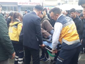 Akşehirde trafik kazası: 1 yaralı