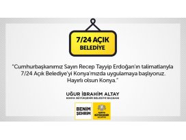 Büyükşehir Belediyesi 7/24 Hizmetinizde