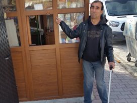 Engelli vatandaşın büfesi soyuldu