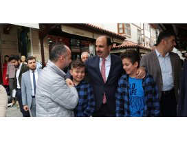 Altay ve Kavuş Bedesten esnafıyla buluştu