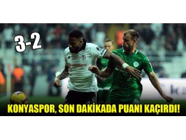 Konyaspor son dakikada puanı kaçırdı!