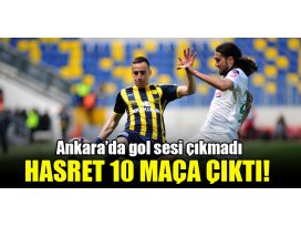 Ankarada gol sesi çıkmadı, hasret 10 maça çıktı!