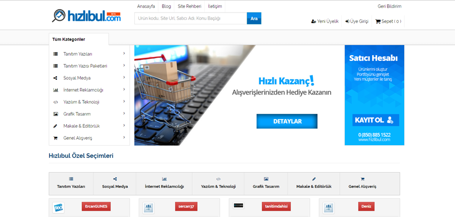 Tanıtım Yazısı Almak için; Hizlibul.com
