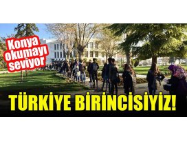 Konya okumayı seviyor Türkiye birincisiyiz!