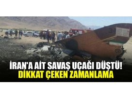 İrana ait savaş uçağı düştü! Dikkat çeken zamanlama