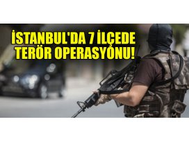 İstanbulda 7 ilçede terör operasyonu! Gözaltılar var