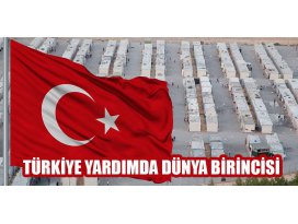 Türkiye yardımda dünya birincisi