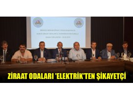 Ziraat Odaları elektrikten şikayetçi