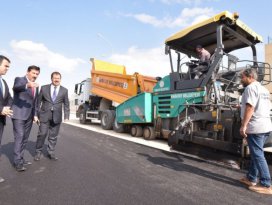 Başkan Kılca, yol asfaltlama çalışmalarını inceledi