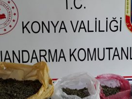 Konyada Jandarmadan uyuşturucu operasyonu!