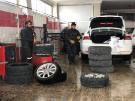 Lastikçilerde 1 Aralık mesaisi