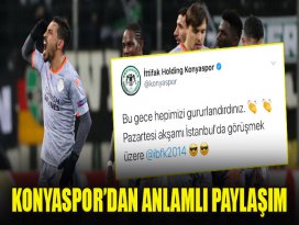 Konyaspor’dan Başakşehir’e anlamlı paylaşım
