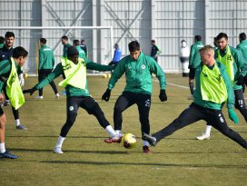 Konyasporda Ankaragücü maçı hazırlıkları sürüyor