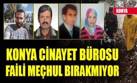 Konya Cinayet Bürosu, faili meçhul bırakmıyor
