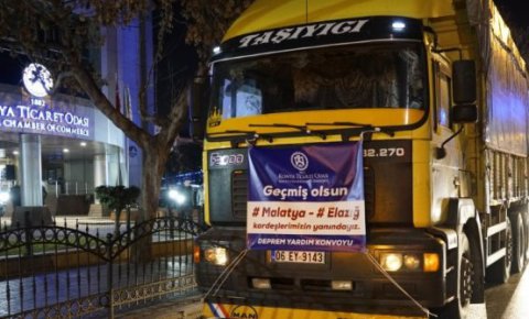 KTO’dan deprem bölgesine yardım tırı