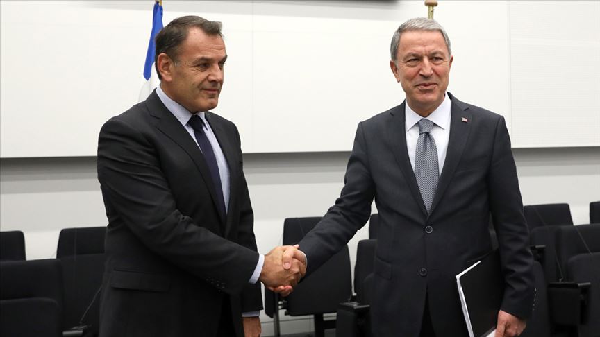 Akar, Yunanistan Savunma Bakanı Panagiotopoulos ile görüştü