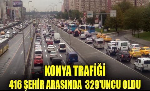 Konya trafiği dünyada 329. sırada