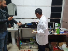 Konyada 6 bacaklı buzağı ameliyat edildi