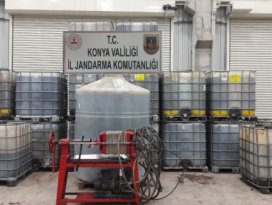Konya’da 20 bin litre kaçak akaryakıt ele geçirildi