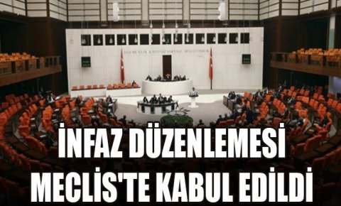 İnfaz düzenlemesi Mecliste kabul edildi