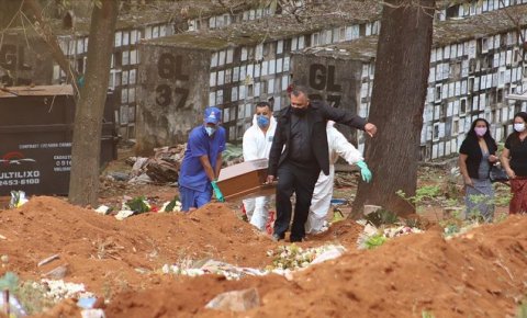 Brezilyada Kovid-19dan son 24 saatte 1001 kişi hayatını kaybetti