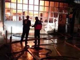 Akşehir sanayisinde yangın