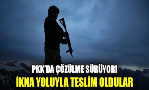 Çözülme sürüyor! 3 terörist daha ikna yoluyla teslim oldu