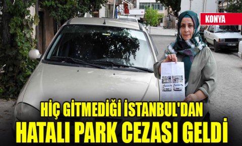 Hiç gitmediği İstanbuldan hatalı park cezası geldi