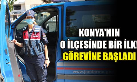 Konyanın o ilçesinde ilk kadın astsubayı göreve başladı