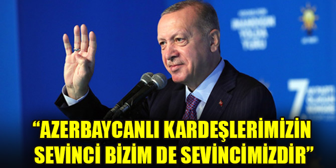 Cumhurbaşkanı Erdoğan: Bir yıl içerisinde depremzede kardeşlerimize konutlarını teslim edeceğiz