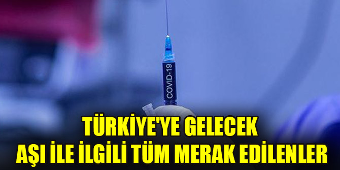 Türkiyeye gelecek aşı ile ilgili tüm merak edilenler...