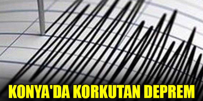 Konyada 3,8 büyüklüğünde deprem