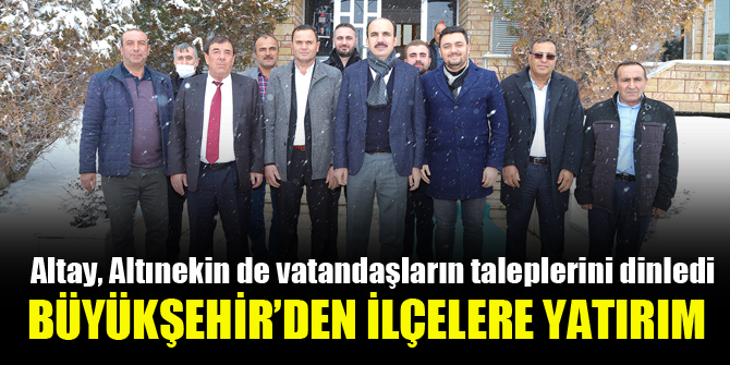 Büyükşehir’den ilçelere yatırım
