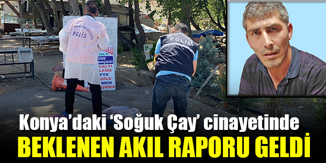 Konyadaki Çay soğuk cinayetinde beklenen akıl raporu geldi