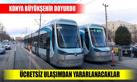 Konya Büyükşehirden üniversite öğrencilerine ücretsiz ulaşım