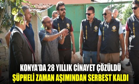 Konyada 28 yıllık cinayet çözüldü, şüpheli zaman aşımından serbest kaldı