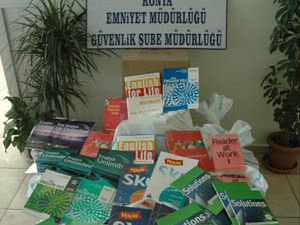 Konyada 6 bin korsan kitap ele geçirildi