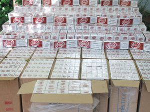 Karapınarda kaçak sigara operasyonu