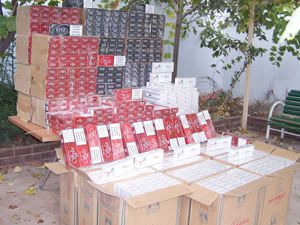 15 bin paket kaçak sigara yakalandı
